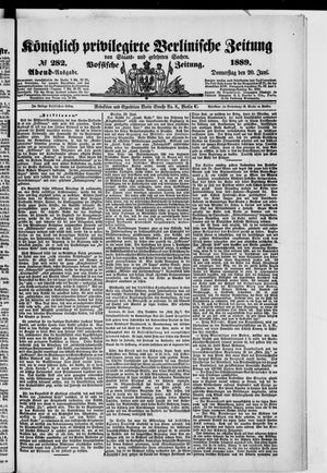 Königlich privilegirte Berlinische Zeitung von Staats- und gelehrten Sachen vom 20.06.1889