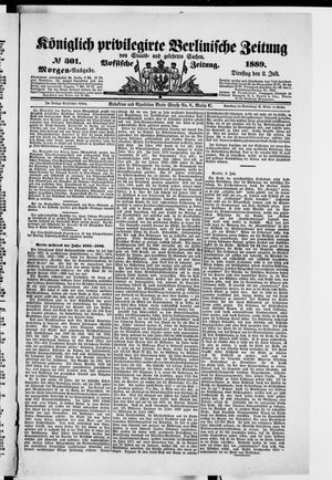 Königlich privilegirte Berlinische Zeitung von Staats- und gelehrten Sachen on Jul 2, 1889