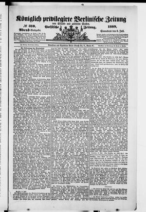 Königlich privilegirte Berlinische Zeitung von Staats- und gelehrten Sachen vom 06.07.1889