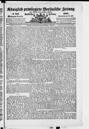 Königlich privilegirte Berlinische Zeitung von Staats- und gelehrten Sachen vom 13.07.1889