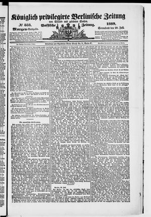 Königlich privilegirte Berlinische Zeitung von Staats- und gelehrten Sachen on Jul 20, 1889