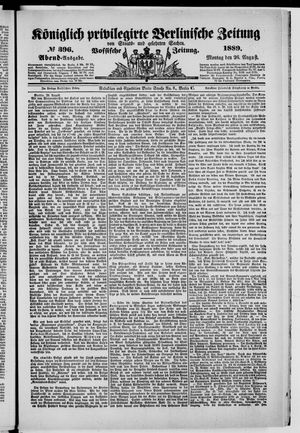 Königlich privilegirte Berlinische Zeitung von Staats- und gelehrten Sachen on Aug 26, 1889