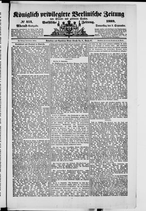 Königlich privilegirte Berlinische Zeitung von Staats- und gelehrten Sachen vom 05.09.1889