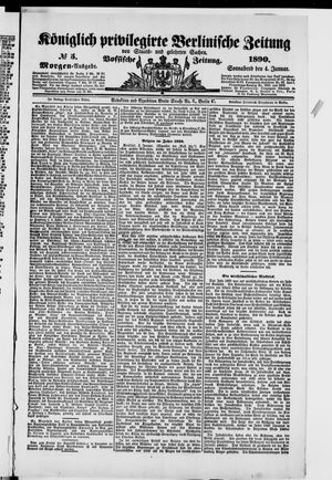 Königlich privilegirte Berlinische Zeitung von Staats- und gelehrten Sachen vom 04.01.1890