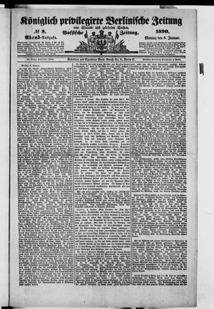 Königlich privilegirte Berlinische Zeitung von Staats- und gelehrten Sachen on Jan 6, 1890