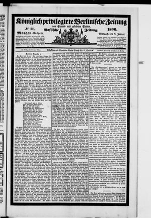 Königlich privilegirte Berlinische Zeitung von Staats- und gelehrten Sachen on Jan 8, 1890