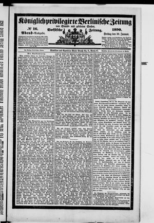Königlich privilegirte Berlinische Zeitung von Staats- und gelehrten Sachen on Jan 10, 1890