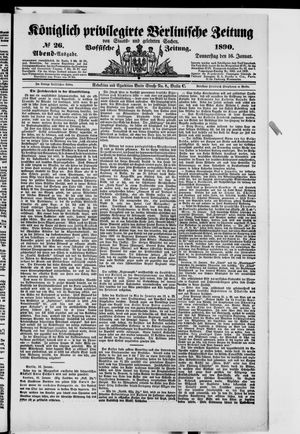 Königlich privilegirte Berlinische Zeitung von Staats- und gelehrten Sachen on Jan 16, 1890