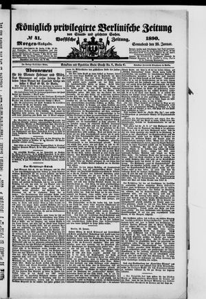 Königlich privilegirte Berlinische Zeitung von Staats- und gelehrten Sachen on Jan 25, 1890