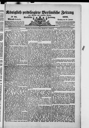 Königlich privilegirte Berlinische Zeitung von Staats- und gelehrten Sachen vom 28.01.1890
