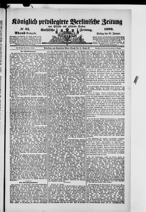 Königlich privilegirte Berlinische Zeitung von Staats- und gelehrten Sachen vom 31.01.1890