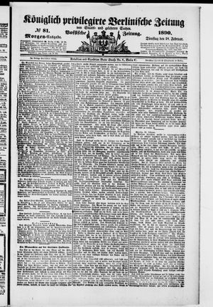 Königlich privilegirte Berlinische Zeitung von Staats- und gelehrten Sachen vom 18.02.1890