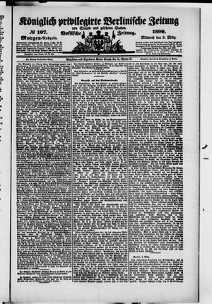 Königlich privilegirte Berlinische Zeitung von Staats- und gelehrten Sachen on Mar 5, 1890