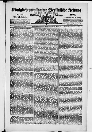 Königlich privilegirte Berlinische Zeitung von Staats- und gelehrten Sachen vom 06.03.1890