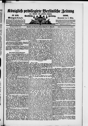 Königlich privilegirte Berlinische Zeitung von Staats- und gelehrten Sachen vom 08.03.1890