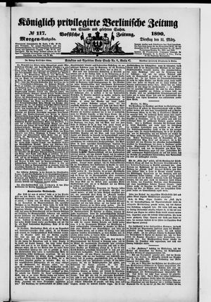 Königlich privilegirte Berlinische Zeitung von Staats- und gelehrten Sachen vom 11.03.1890