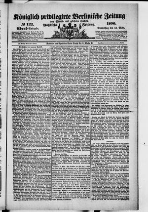 Königlich privilegirte Berlinische Zeitung von Staats- und gelehrten Sachen vom 13.03.1890