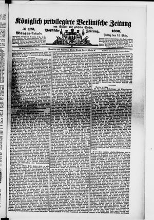 Königlich privilegirte Berlinische Zeitung von Staats- und gelehrten Sachen vom 14.03.1890