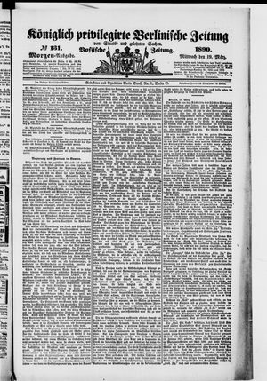 Königlich privilegirte Berlinische Zeitung von Staats- und gelehrten Sachen on Mar 19, 1890