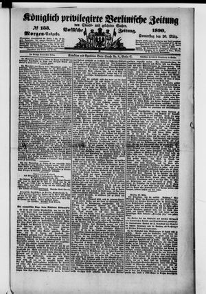Königlich privilegirte Berlinische Zeitung von Staats- und gelehrten Sachen vom 20.03.1890