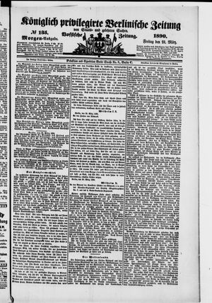 Königlich privilegirte Berlinische Zeitung von Staats- und gelehrten Sachen vom 21.03.1890