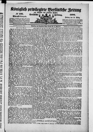 Königlich privilegirte Berlinische Zeitung von Staats- und gelehrten Sachen vom 21.03.1890