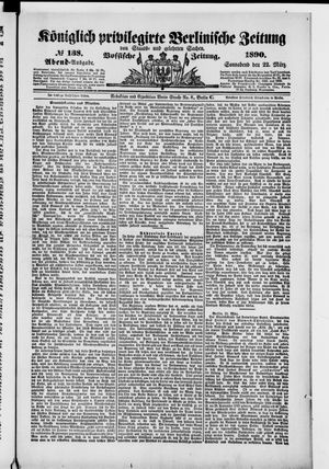 Königlich privilegirte Berlinische Zeitung von Staats- und gelehrten Sachen on Mar 22, 1890