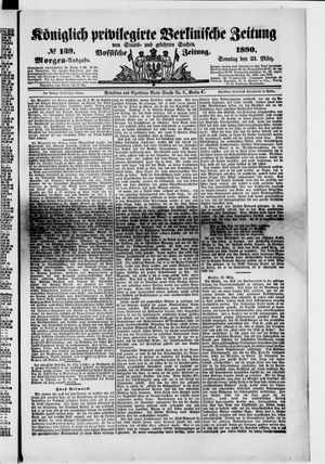 Königlich privilegirte Berlinische Zeitung von Staats- und gelehrten Sachen vom 23.03.1890