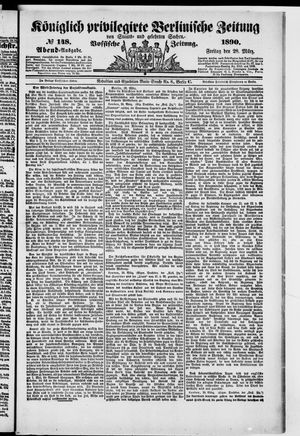 Königlich privilegirte Berlinische Zeitung von Staats- und gelehrten Sachen on Mar 28, 1890