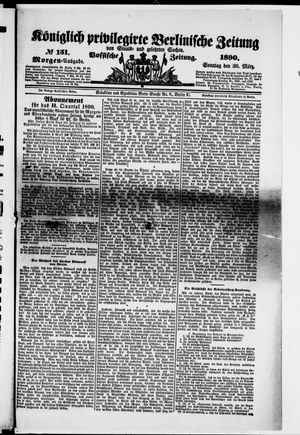 Königlich privilegirte Berlinische Zeitung von Staats- und gelehrten Sachen vom 30.03.1890