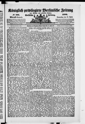 Königlich privilegirte Berlinische Zeitung von Staats- und gelehrten Sachen on Apr 10, 1890