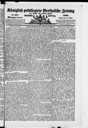 Königlich privilegirte Berlinische Zeitung von Staats- und gelehrten Sachen vom 11.04.1890