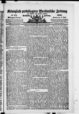 Königlich privilegirte Berlinische Zeitung von Staats- und gelehrten Sachen on Apr 13, 1890