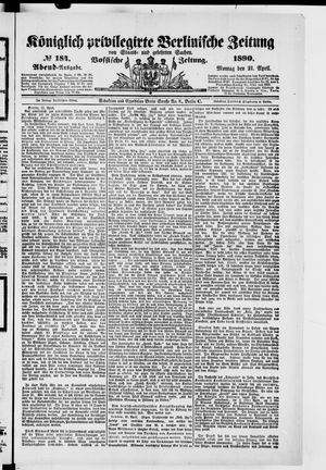 Königlich privilegirte Berlinische Zeitung von Staats- und gelehrten Sachen on Apr 21, 1890