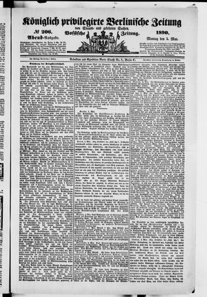 Königlich privilegirte Berlinische Zeitung von Staats- und gelehrten Sachen on May 5, 1890
