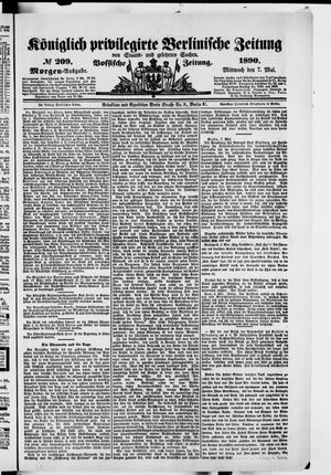 Königlich privilegirte Berlinische Zeitung von Staats- und gelehrten Sachen vom 07.05.1890