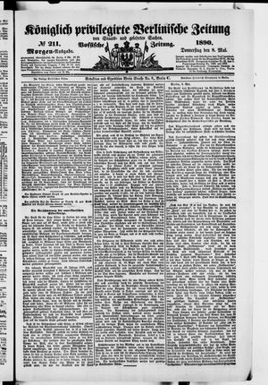 Königlich privilegirte Berlinische Zeitung von Staats- und gelehrten Sachen on May 8, 1890
