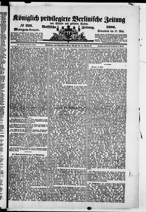 Königlich privilegirte Berlinische Zeitung von Staats- und gelehrten Sachen on May 17, 1890