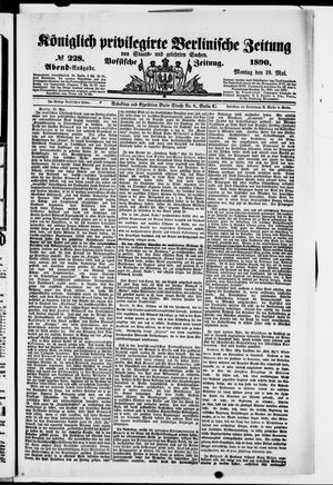 Königlich privilegirte Berlinische Zeitung von Staats- und gelehrten Sachen on May 19, 1890