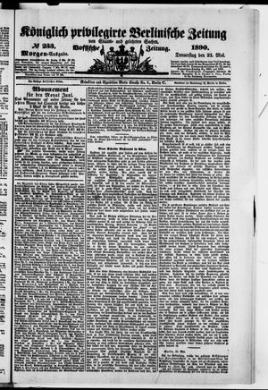 Königlich privilegirte Berlinische Zeitung von Staats- und gelehrten Sachen on May 22, 1890