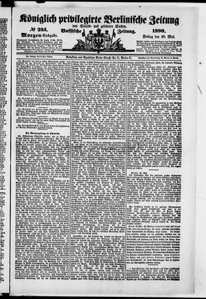 Königlich privilegirte Berlinische Zeitung von Staats- und gelehrten Sachen vom 30.05.1890