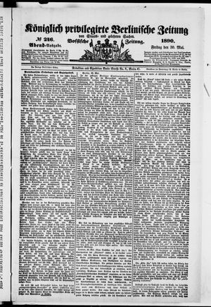 Königlich privilegirte Berlinische Zeitung von Staats- und gelehrten Sachen vom 30.05.1890