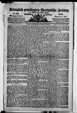 Königlich privilegirte Berlinische Zeitung von Staats- und gelehrten Sachen vom 01.06.1890