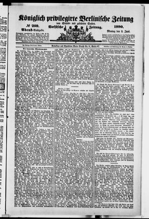 Königlich privilegirte Berlinische Zeitung von Staats- und gelehrten Sachen on Jun 2, 1890