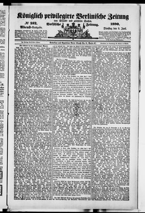 Königlich privilegirte Berlinische Zeitung von Staats- und gelehrten Sachen vom 03.06.1890