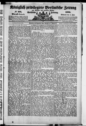 Königlich privilegirte Berlinische Zeitung von Staats- und gelehrten Sachen on Jun 4, 1890