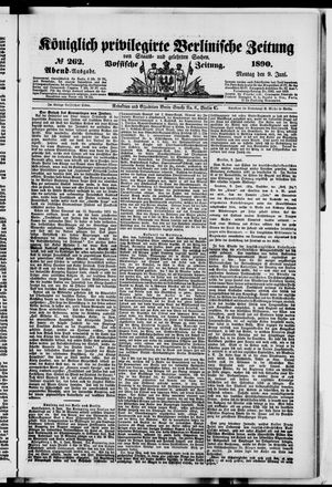 Königlich privilegirte Berlinische Zeitung von Staats- und gelehrten Sachen vom 09.06.1890