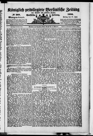 Königlich privilegirte Berlinische Zeitung von Staats- und gelehrten Sachen vom 13.06.1890