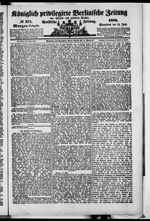 Königlich privilegirte Berlinische Zeitung von Staats- und gelehrten Sachen on Jun 14, 1890
