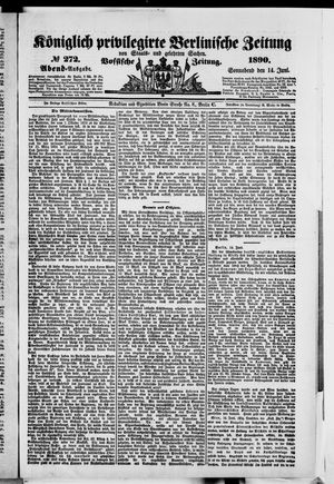 Königlich privilegirte Berlinische Zeitung von Staats- und gelehrten Sachen on Jun 14, 1890